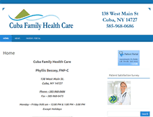 Tablet Screenshot of cubafamilyhealthcare.com